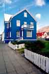 maison bleue islande